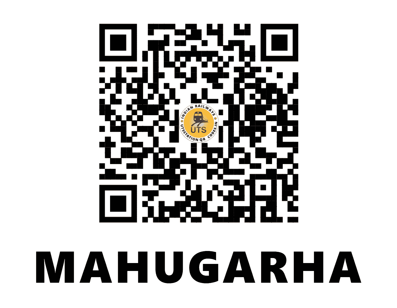 UTS QR Code for MAHUGARHA - MUGA (WC - MADHYA PRADESH)